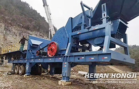 Mobile heavy hammer crusher plant